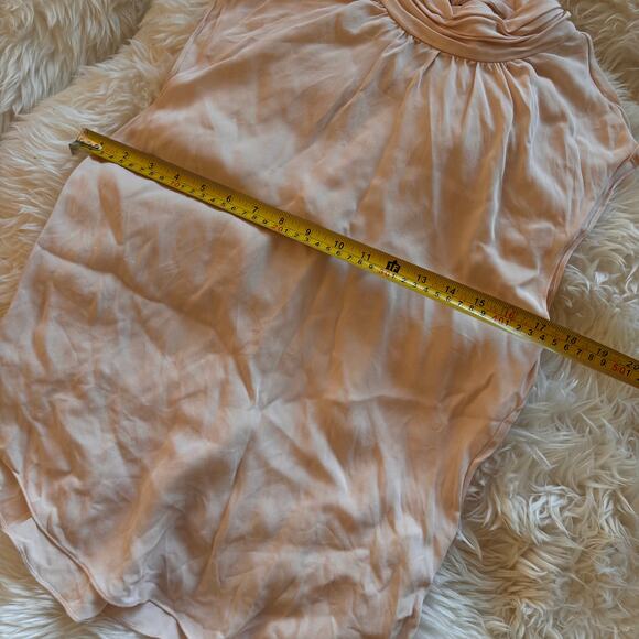 Veronica Beard 100% silk top pink blouse sleeveless sz 8 bow tie back - Picture 5 of 6